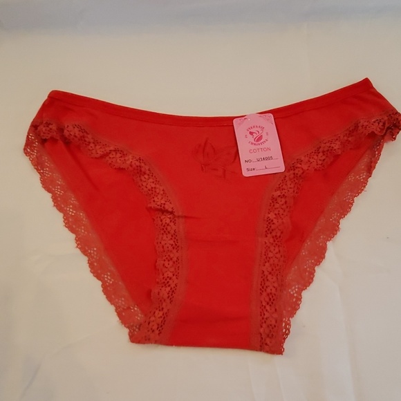 Lace Cotton Panties 6 Pair #006 - Picture 4 of 8